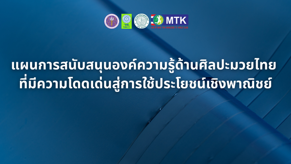 แผนการสนับสนุนองค์ความรู้ด้านศิลปะมวยไทย ที่มีความโดดเด่นสู่การใช้ประโยชน์เชิงพาณิชย์